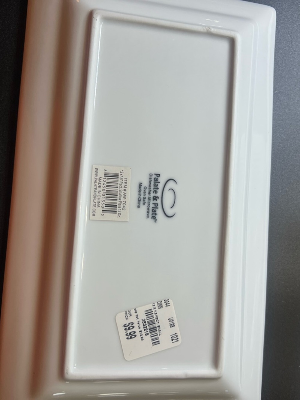 Oven-to-Table Rectangular White Platter - Picture 2 of 4